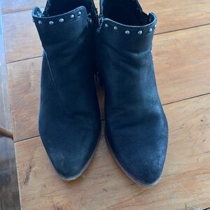 MIA Black Ankle Boots with Silver Studs